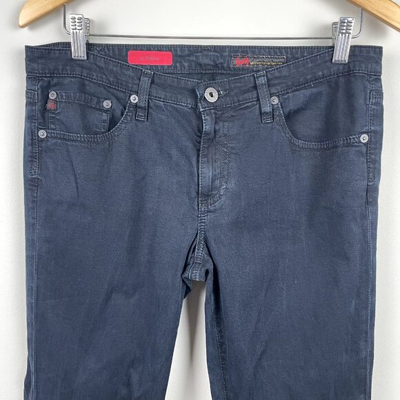 Adriano Goldschmied AG The Willow Slim Straight Leg Jeans Womens 31 Navy Black - Picture 5 of 14